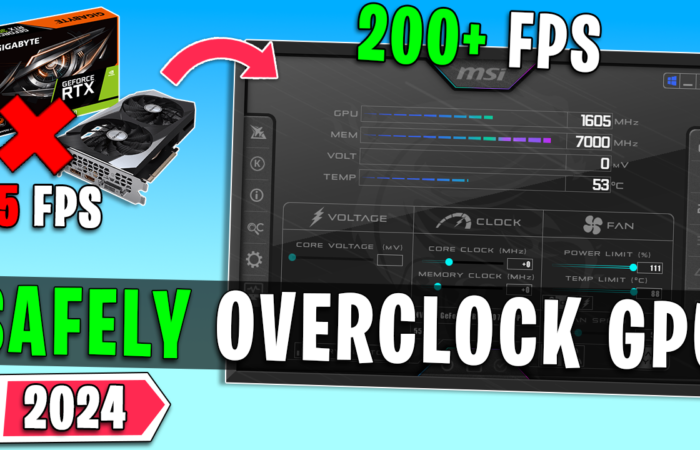 How to SAFELY Overclock Any GPU in 2024 – Easy Guide!