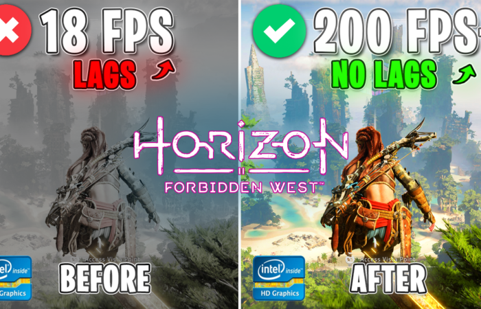 *BEST SETTINGS* to Fix LAGS, STUTTER & FPS Drops in Horizon Forbidden West on Low End PC!