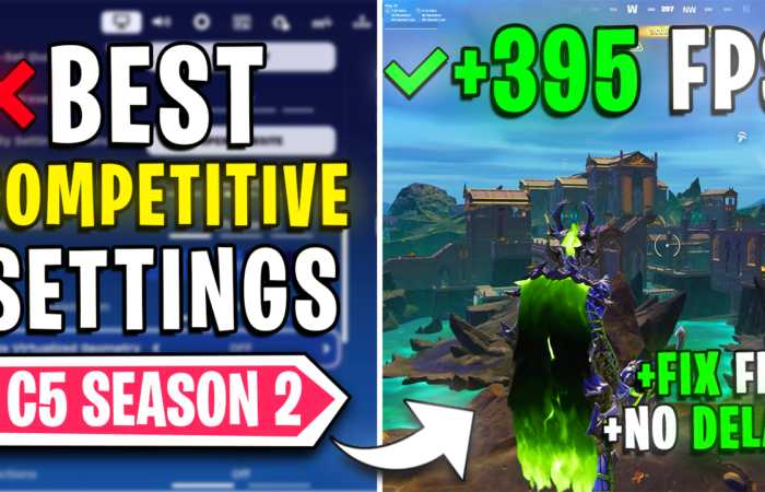 Fortnite C5 Season 2 – How to FIX FPS Drops and 0 Input Latency on ANY PC!✅
