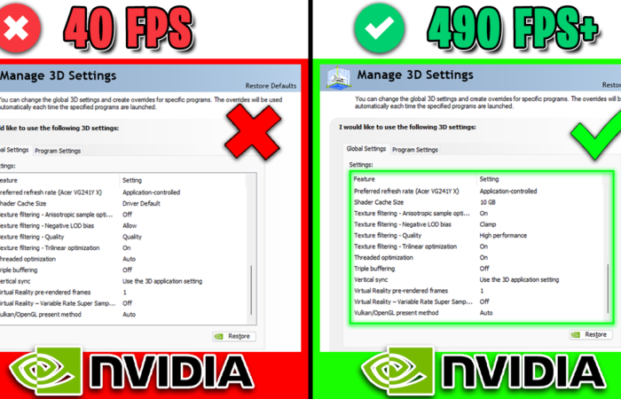 *NEW* NVIDIA CONTROL PANEL – Best Settings for FPS & Performance in 2024!