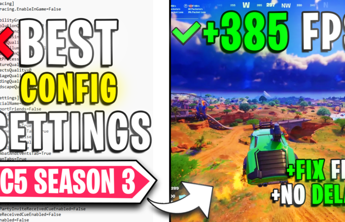 Fortnite Season 3: BEST CONFIG Settings for BETTER VISIBILITY & FPS on ANY PC!