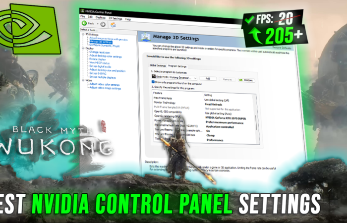 Black Myth: Wukong – Best NVIDIA CONTROL PANEL Settings for MAX FPS & Visibility 📈| Optimize GPU ✅