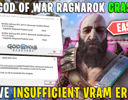 How to Fix God of War Ragnarok Errors | Fix Insufficient VRAM Requirement & Black Screen Errors