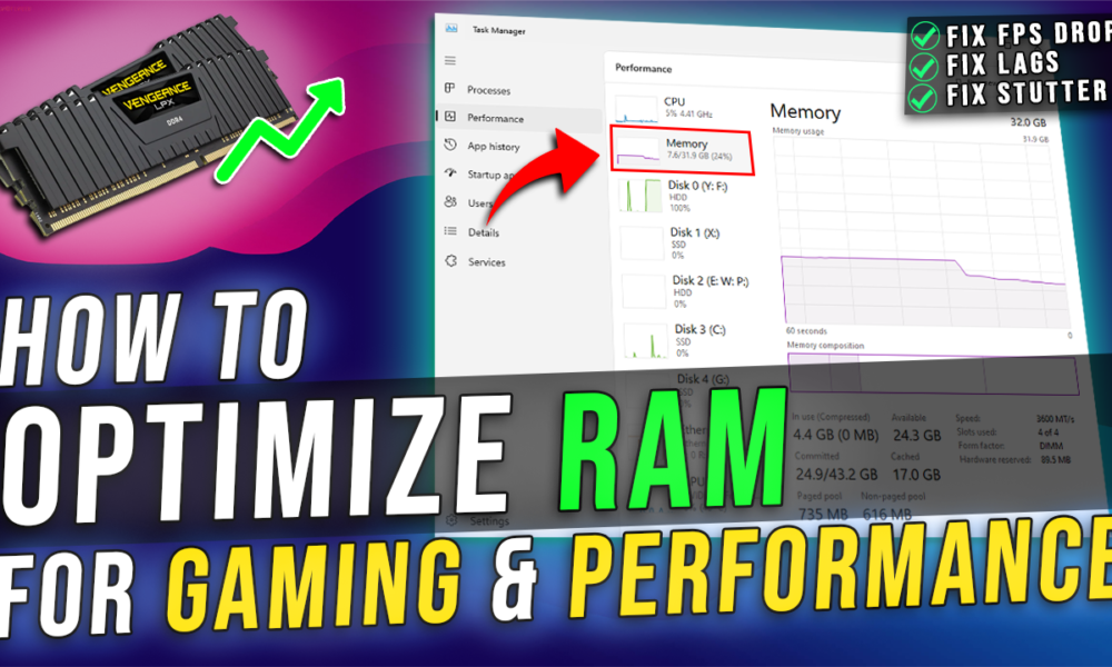 Optimize & Boost RAM for Smooth Gaming & Performance on ANY PC in 2024 📈