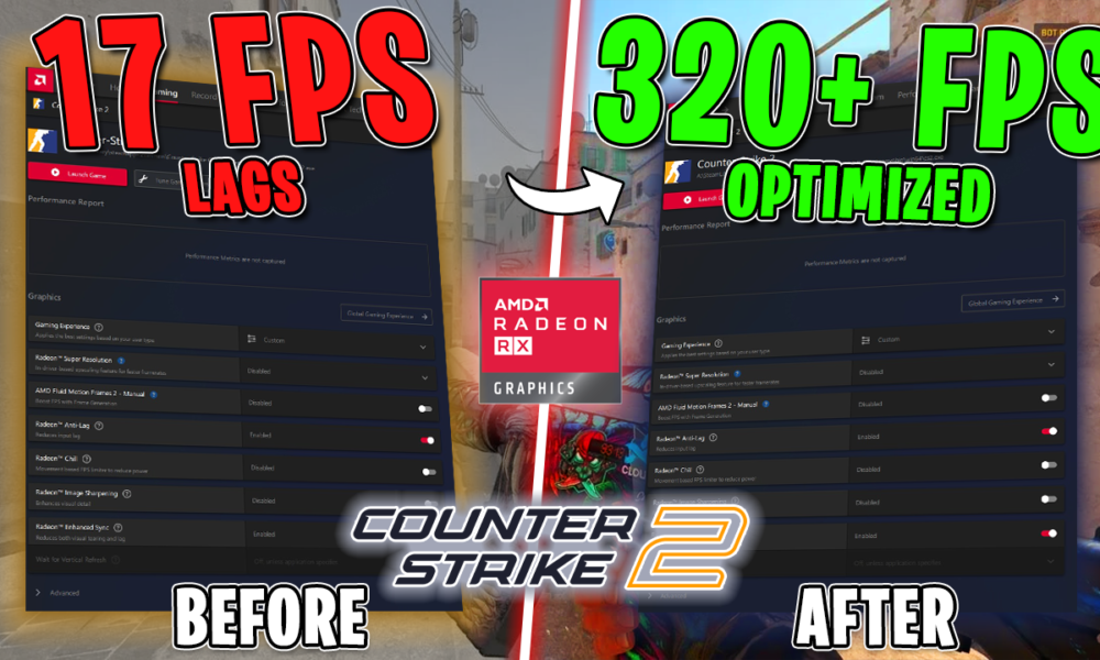 CS2 – BEST AMD Radeon Settings for MAX FPS & VISUALS | Counter-Strike 2📈
