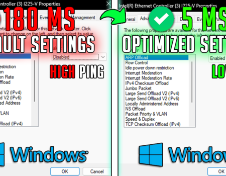 Best Ethernet Configuration Settings to LOWER PING & Packet Loss for Gaming in 2024 📈