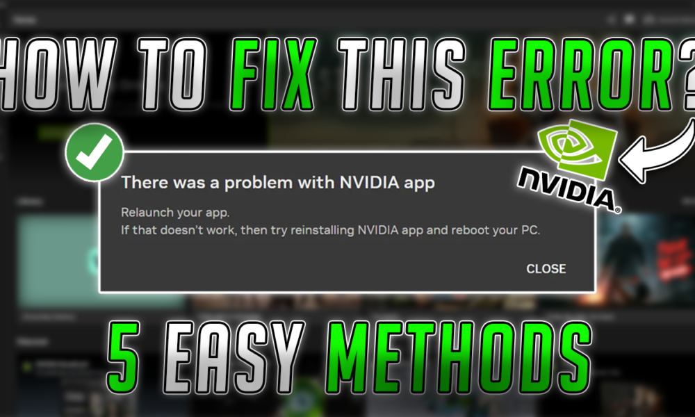 How to Fix NVIDIA App NOT OPENING in 5 Minutes✅