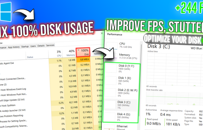 100% DISK Usage Windows 11 (NEW Solutions in 2025)