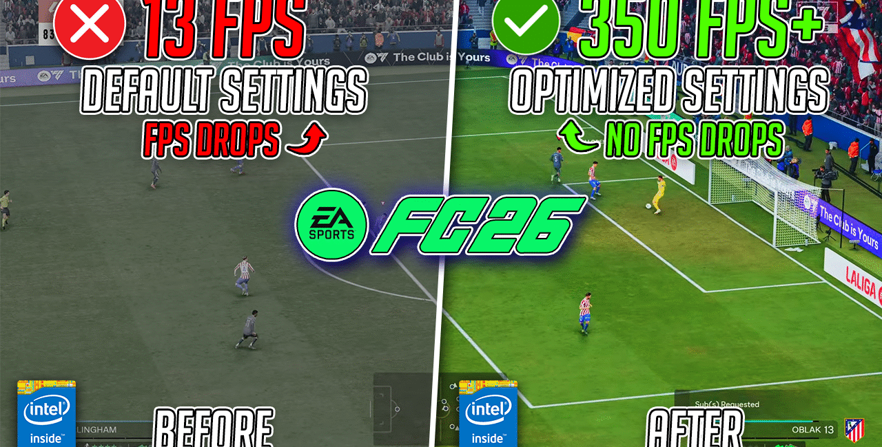 BEST PC Optimization Settings Guide For EA SPORTS FC 26🔧| Max FPS on ANY PC