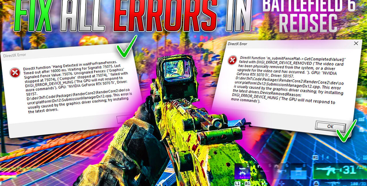 Battlefield 6: Redsec – Fix Crashing, DX12 Errors & All Major Issues 🔧 | Ultimate Fix Guide 2025