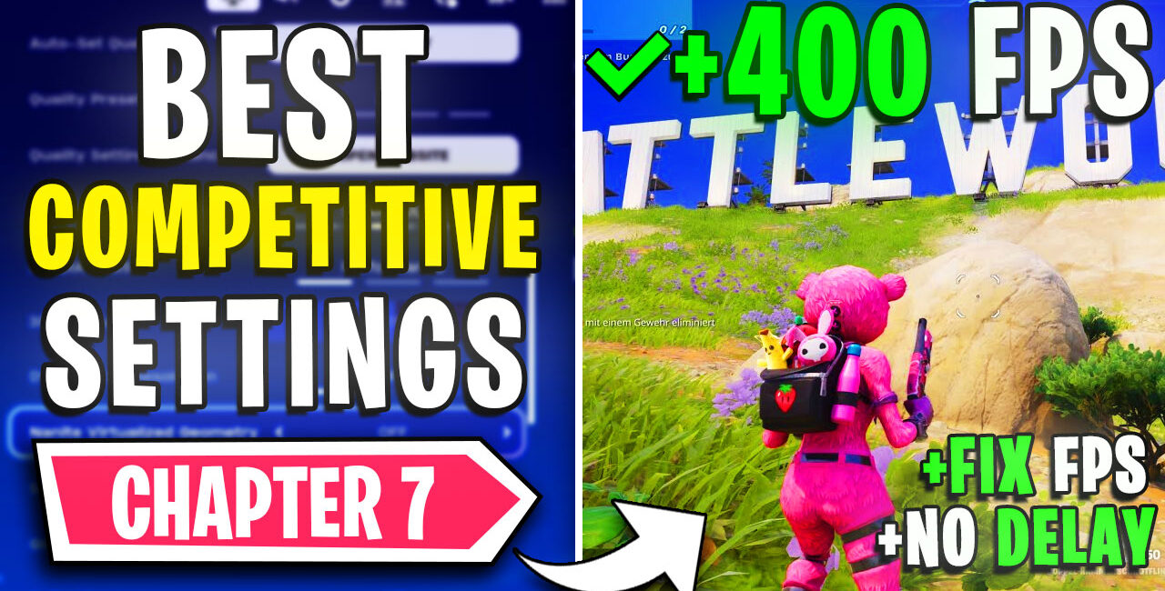 Fortnite Chapter 7: BEST PC Settings to FIX FPS Drops, Lags & Stutters on ANY PC 📈