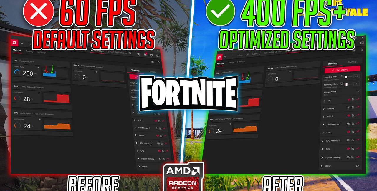 Fortnite – BEST AMD Radeon Settings for MAX FPS & Zero Lag in 2026! 🔧📈