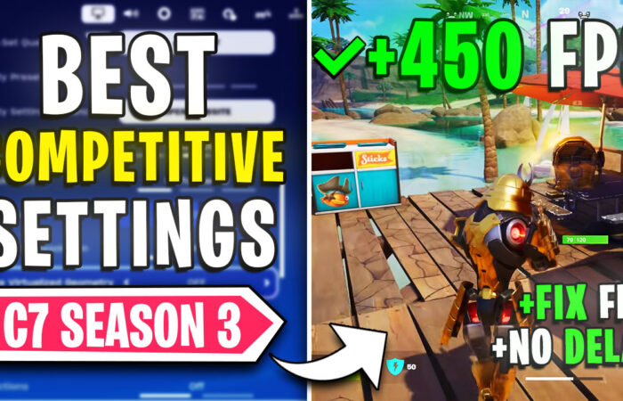 The BEST Competitive Settings in Fortnite Season 3! (FPS Boost & Zero Delay)