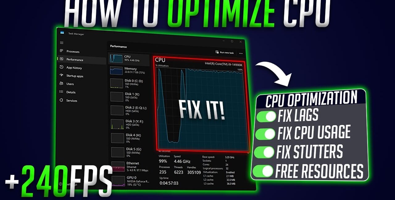 How to Optimize CPU for Gaming & Performance in 2026 – Fix High CPU Usage 📉