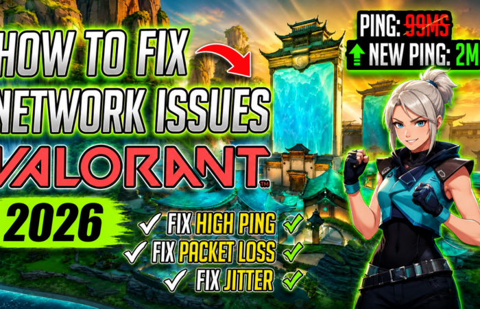 Valorant – How to FIX High Ping, Packet Loss & Jitter on ANY PC 📈