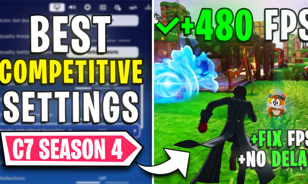 Fortnite – Best PC Settings to Fix FPS Drops, Lags, Stutters & Input Delay in Chapter 7 Season 4 on ANY PC📈