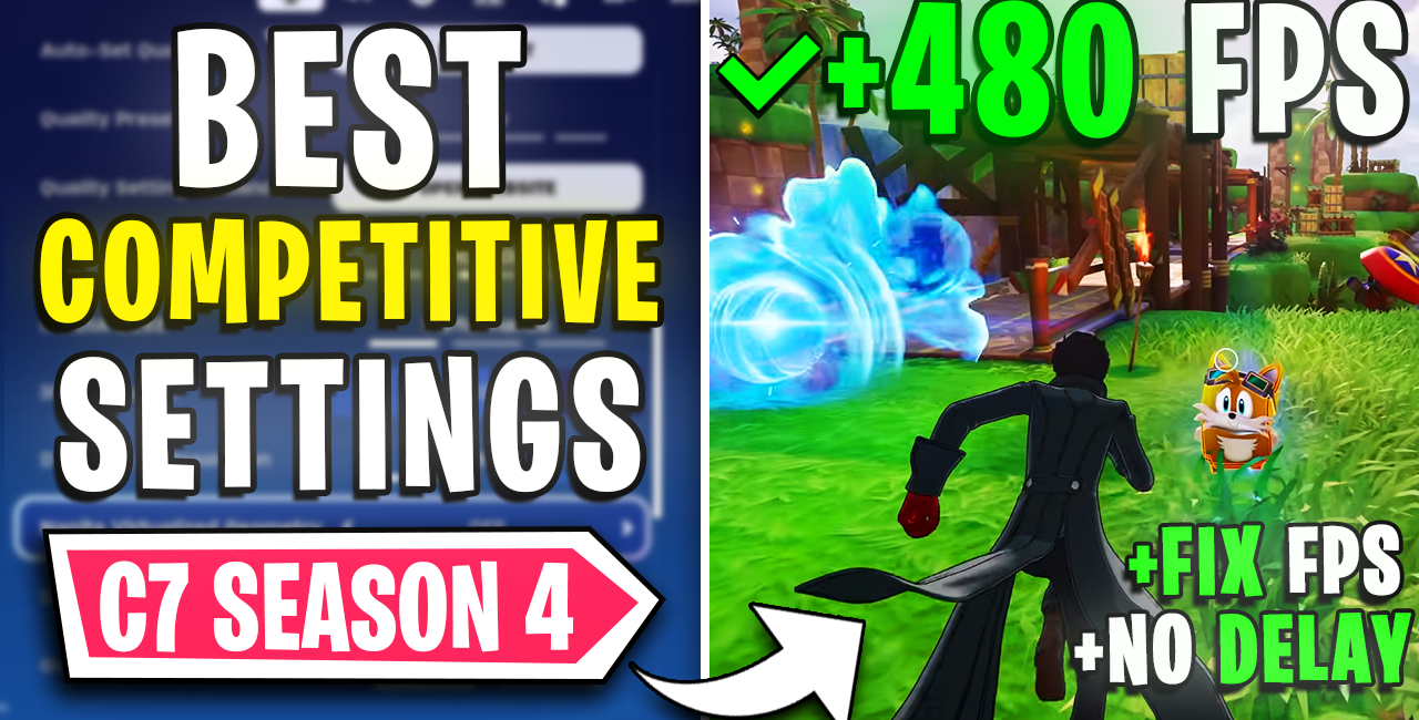 Fortnite – Best PC Settings to Fix FPS Drops, Lags, Stutters & Input Delay in Chapter 7 Season 4 on ANY PC📈