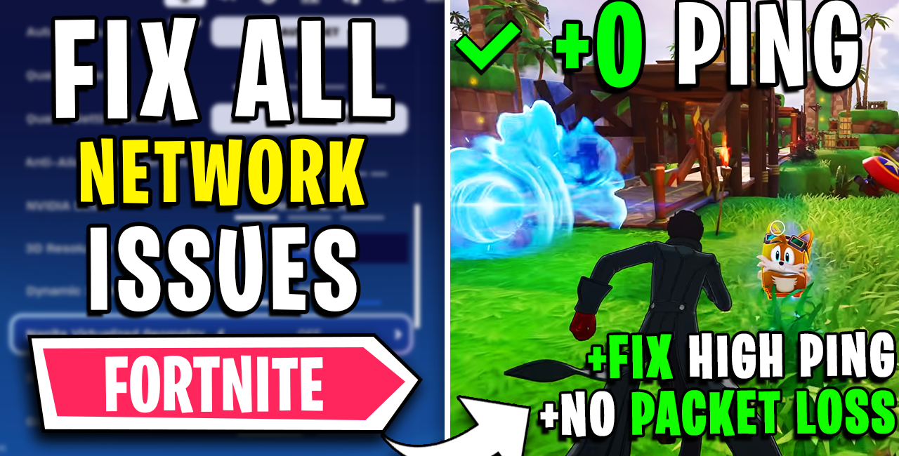 Fortnite – How to Fix High Ping, Packet Loss & Jitter on ANY PC📈