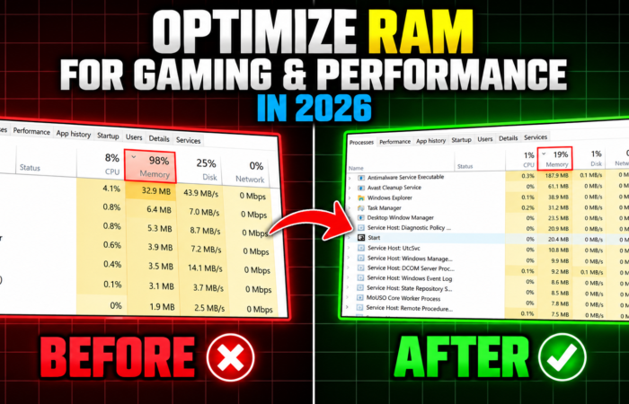 How to Optimize RAM for Gaming & Performance on PC & Laptop in 2026 📈