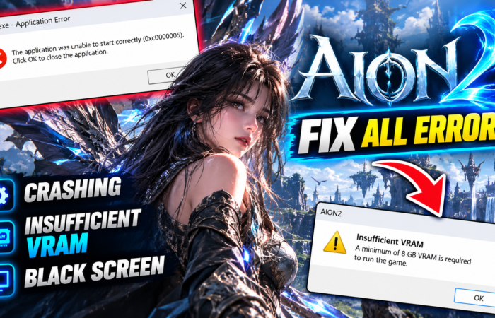 AION 2 – Fix Crashing, Insufficient VRAM Requirement & Black Screen Errors