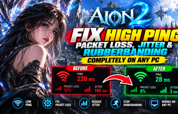 AION 2 – How to Fix High Ping, Packet Loss, Jitter & Rubberbanding COMPLETELY on ANY PC📈